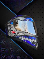 کلاه کاسکت موتور سیکلت برندRXR آبی فک متحرک 