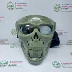 فیس گارد طرح اسکلت سبز مخصوص موتور سواری