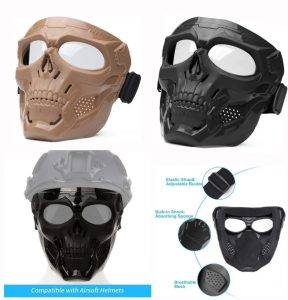 فیس گارد طرح اسکلت سبز مخصوص موتور سواری - Image 3