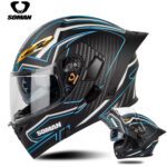 کلاه کاسکت فک متحرک برند soman