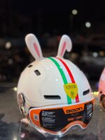 گوش خرگوشی چسبی کلاه کاسکت جفتی - Image 3